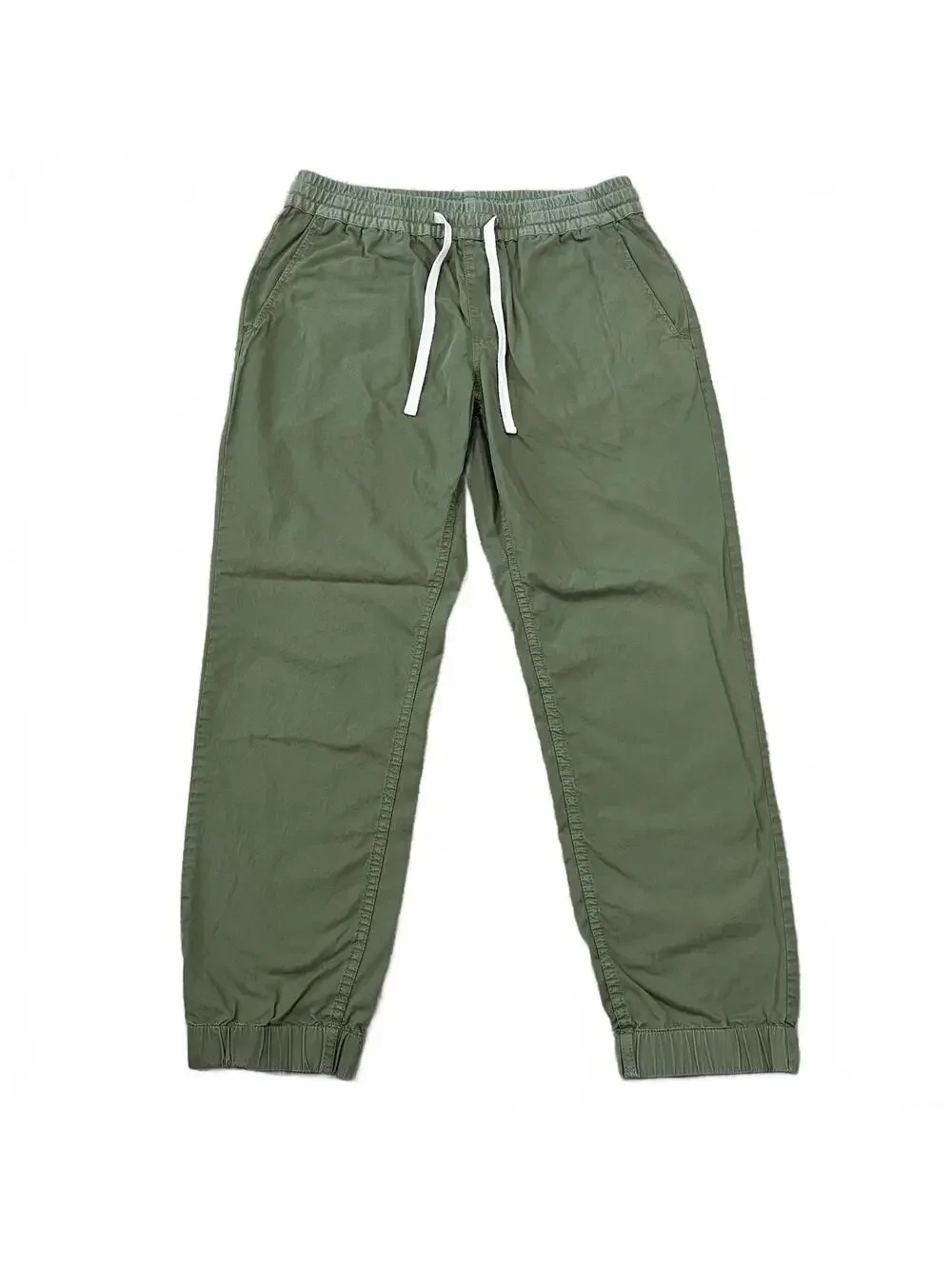 J.Crew Mens Cotton Drawstring Jogger Pants Green Size Large